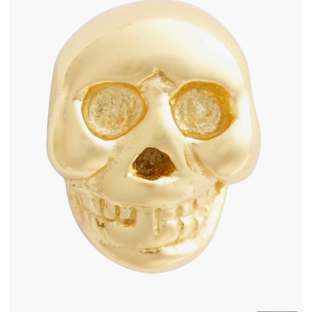 Argento Vivo Single Skull Stud Earring